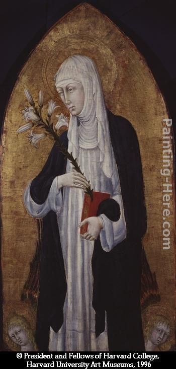 St Catherine of Siena painting - Giovanni di Paolo St Catherine of Siena art painting